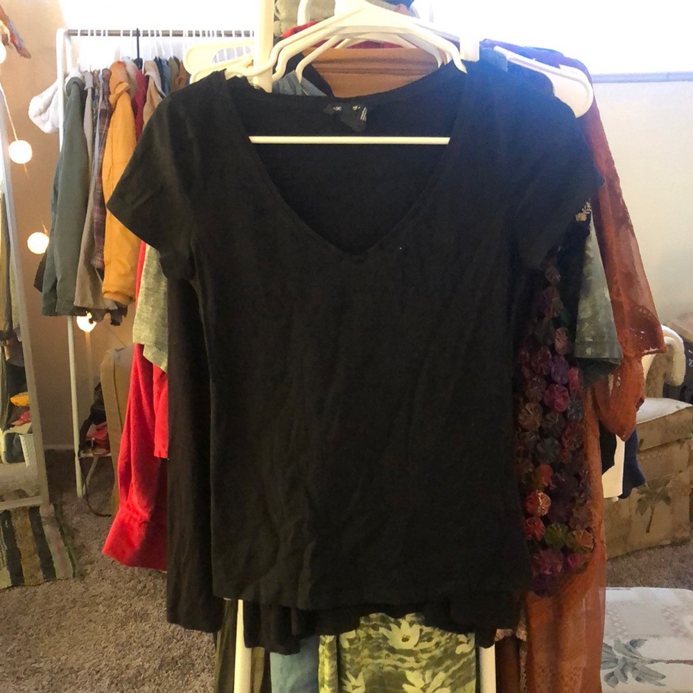 Basic Black V-Neck